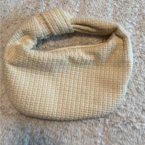 Urban Expressions Cream Textured Mini Bag